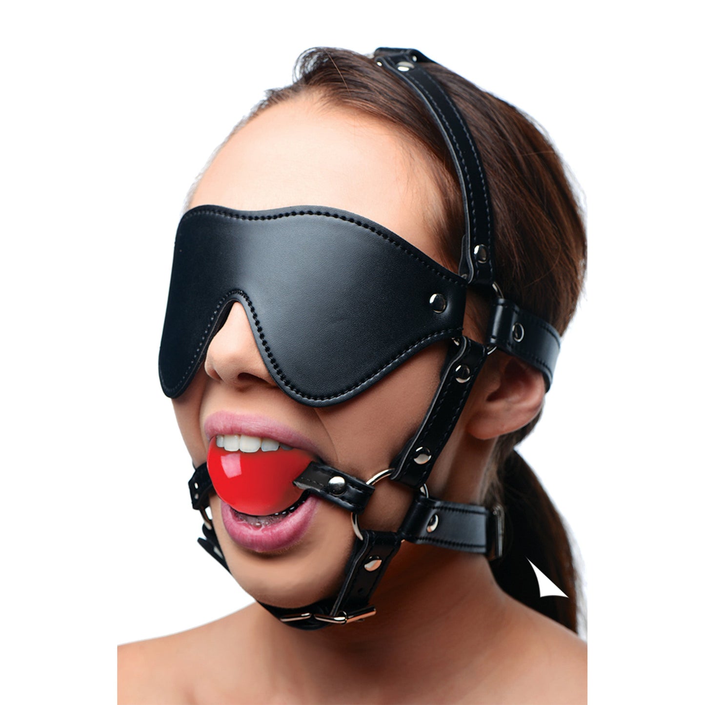 Blindfold Harness and Ball Gag